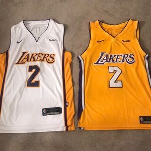 2 Lonzo Ball Nike Lakers Jerseys